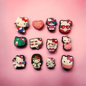NEW Hello Kitty Bundle 12 Shoe Charms Jibbitz Crocs Sanrio